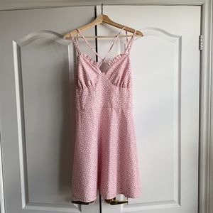 Pink Floral Summer Dress